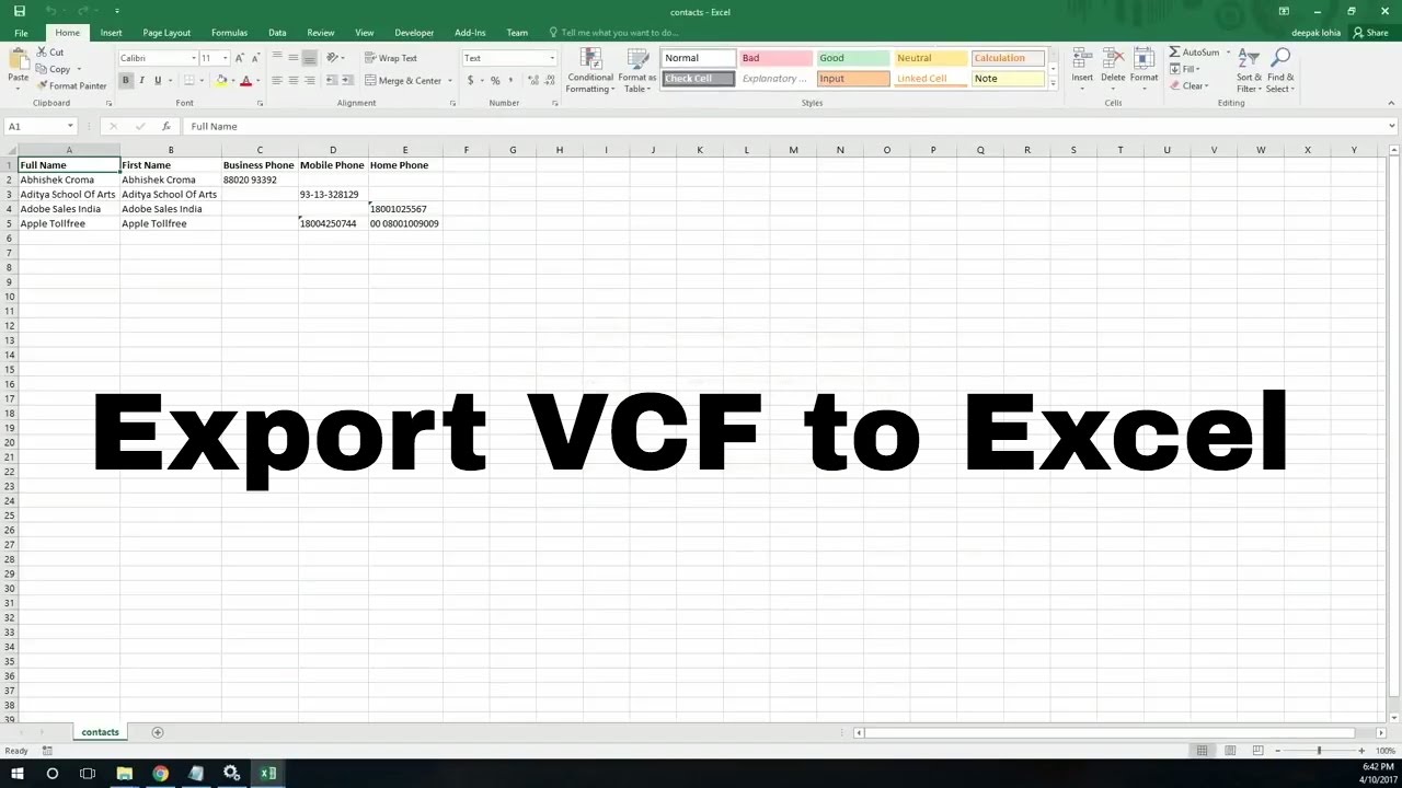 import vcf to csv